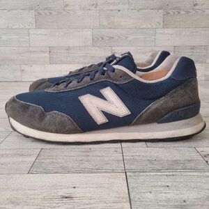 Men’s New Balance 515 Navy Blue Gray Suede Mesh Running Sneakers Shoes Size 10.5